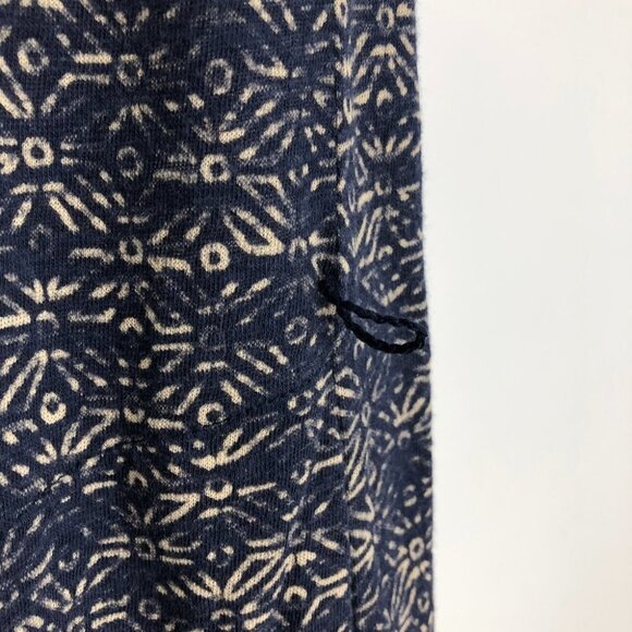 Lucky Brand  Blue Abstract Patterned Scoop Neck Jersey Midi Dress M - Picture 7 of 16